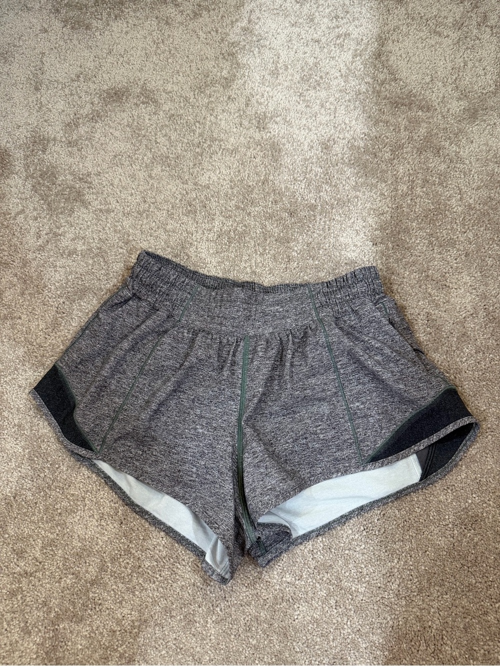 Woman’s Gray Lululemon Shorts, Size 6